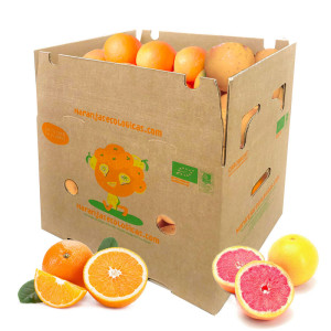 Caja 15 Kg Naranjas Mesa y Pomelos